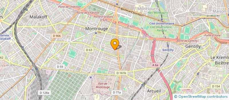 localisation de l'entreprise MONSIEUR MAMADOU DIAWARA  MONTROUGE