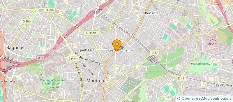 localisation de l'entreprise MONSIEUR MAMADOU DIAWARA à MONTREUIL