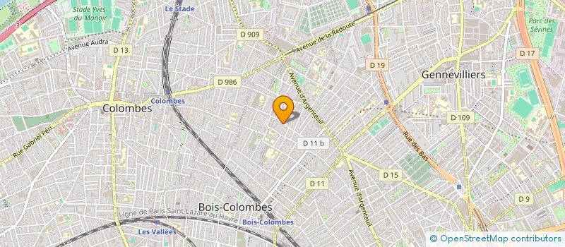 localisation de l'entreprise MONSIEUR MAMADOU DIOMANDE à BOIS COLOMBES