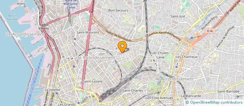 localisation de l'entreprise MONSIEUR MAMADOU DIOUF  MARSEILLE