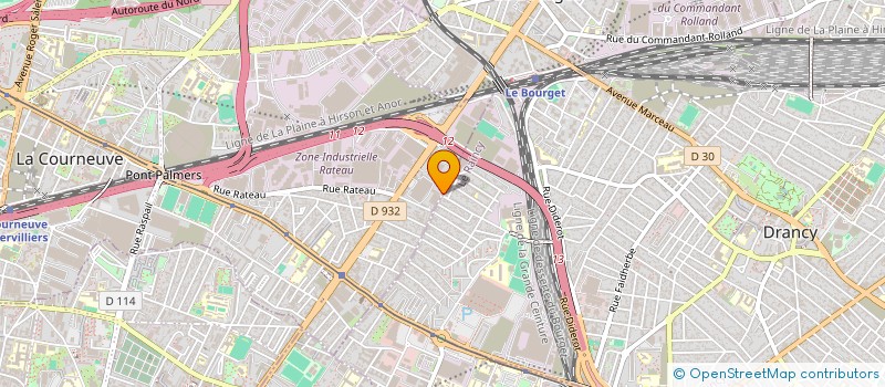 localisation de l'entreprise MONSIEUR MAMADOU DJOMANDE à LA COURNEUVE