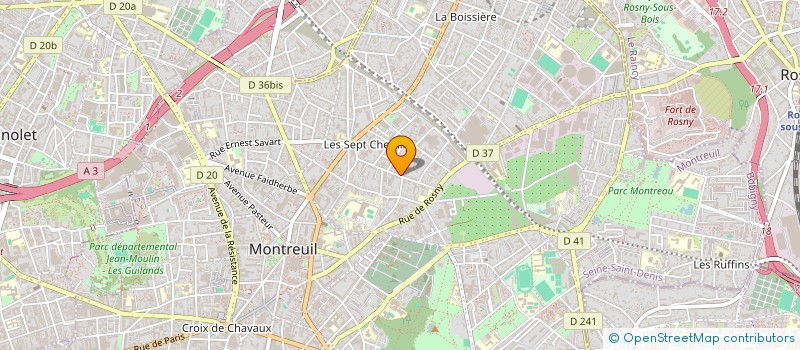 localisation de l'entreprise MONSIEUR MAMADOU DOUMBIA à MONTREUIL