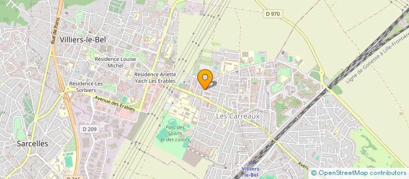 localisation de l'entreprise MONSIEUR MAMADOU FISSOUROU  VILLIERS-LE-BEL