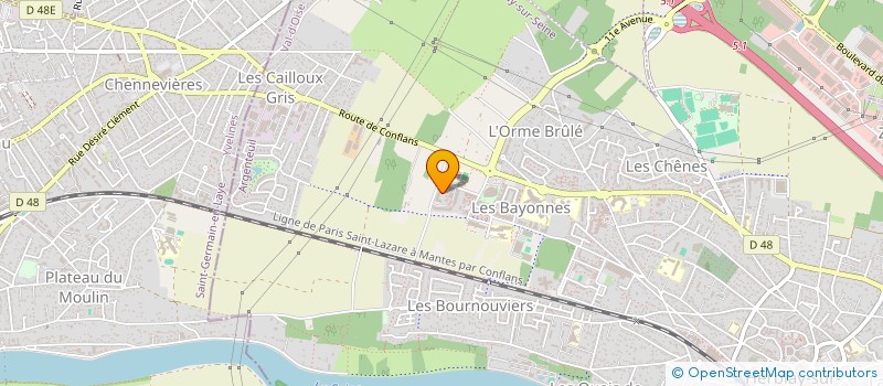 localisation de l'entreprise MONSIEUR MAMADOU FOFANA  HERBLAY-SUR-SEINE