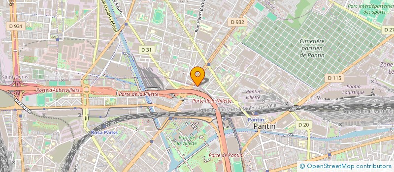 localisation de l'entreprise MONSIEUR MAMADOU FOFANA à PANTIN