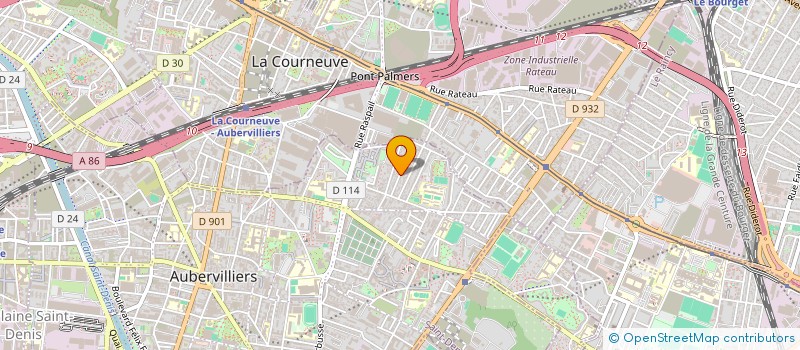 localisation de l'entreprise MONSIEUR MAMADOU FOFANA  AUBERVILLIERS