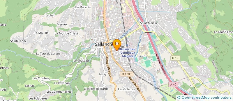 localisation de l'entreprise MONSIEUR MAMADOU GANDEGA  SALLANCHES