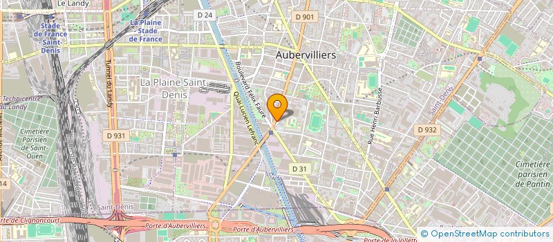 localisation de l'entreprise MONSIEUR MAMADOU GASSAMA à AUBERVILLIERS