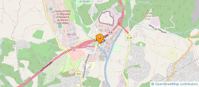 localisation de l'entreprise MONSIEUR MAMADOU KANE à FREJUS