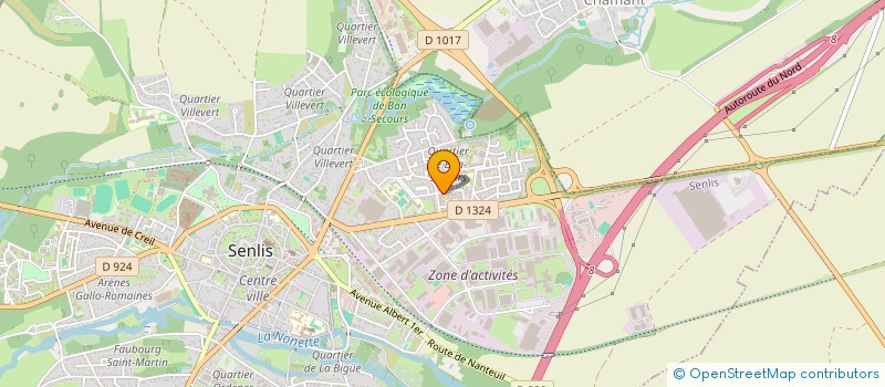 localisation de l'entreprise MONSIEUR MAMADOU KANOUTE  SENLIS