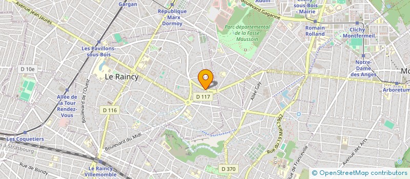 localisation de l'entreprise MONSIEUR MAMADOU KARAMOKO  LE RAINCY