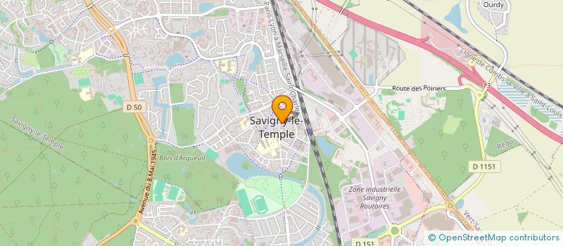 localisation de l'entreprise MONSIEUR MAMADOU KEBE  SAVIGNY-LE-TEMPLE