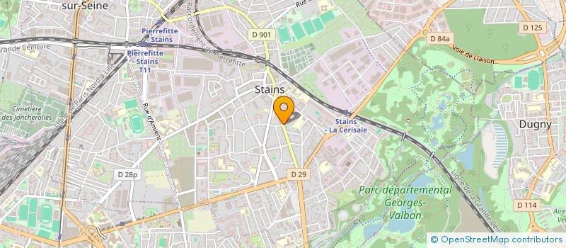 localisation de l'entreprise MONSIEUR MAMADOU KEBE à STAINS