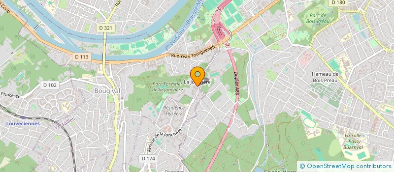 localisation de l'entreprise MONSIEUR MAMADOU LY  BOUGIVAL