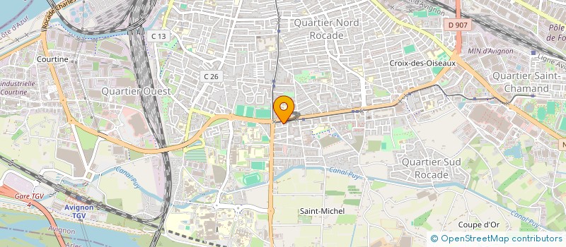 localisation de l'entreprise MONSIEUR MAMADOU M'BENGUE  AVIGNON