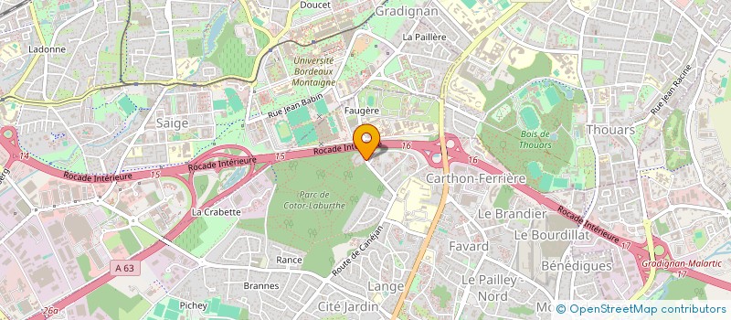 localisation de l'entreprise MONSIEUR MAMADOU MACKA BAH  GRADIGNAN