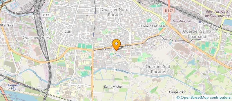 localisation de l'entreprise MONSIEUR MAMADOU MBATHIE  AVIGNON