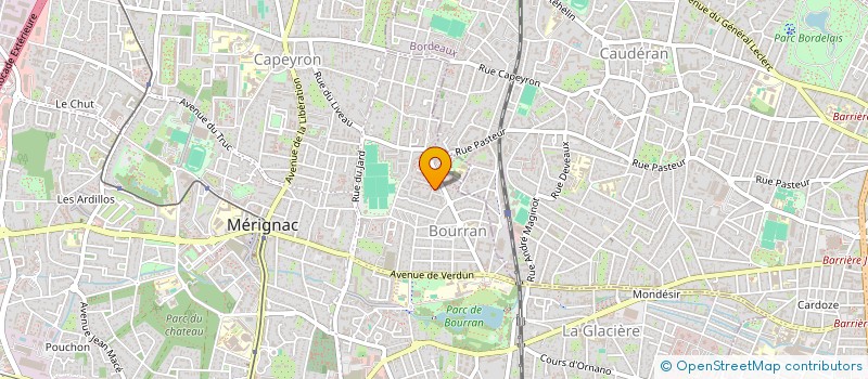 localisation de l'entreprise MONSIEUR MAMADOU MBODJI  MERIGNAC