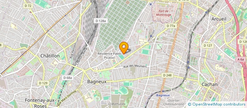 localisation de l'entreprise MONSIEUR MAMADOU MEITE à BAGNEUX
