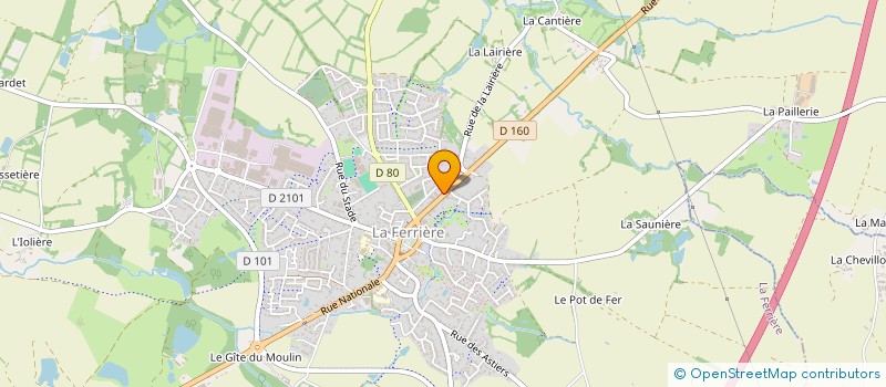 localisation de l'entreprise MONSIEUR MAMADOU MEITE  LA FERRIERE