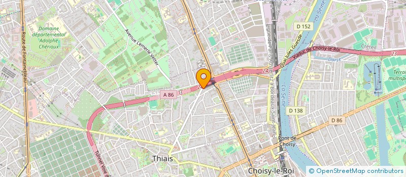 localisation de l'entreprise MONSIEUR MAMADOU MEITE  THIAIS