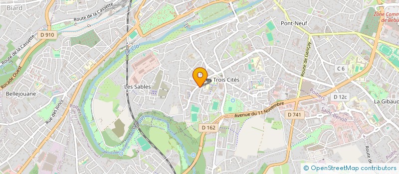 localisation de l'entreprise MONSIEUR MAMADOU MINTHE  POITIERS