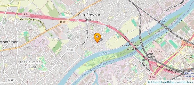 localisation de l'entreprise MONSIEUR MAMADOU NDIAYE  CARRIERES-SUR-SEINE