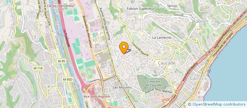 localisation de l'entreprise MONSIEUR MAMADOU NDIAYE à NICE