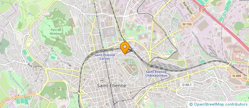 localisation de l'entreprise MONSIEUR MAMADOU NDIAYE  SAINT-ETIENNE