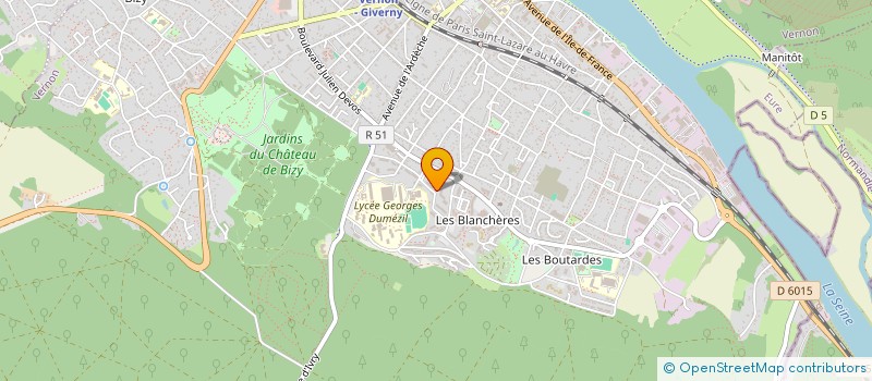 localisation de l'entreprise MONSIEUR MAMADOU NIAKATE  VERNON