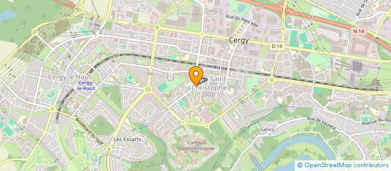 localisation de l'entreprise MONSIEUR MAMADOU NIAKATE  CERGY