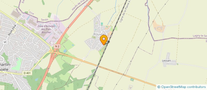 localisation de l'entreprise MONSIEUR MAMADOU NIANG  ROUVRES