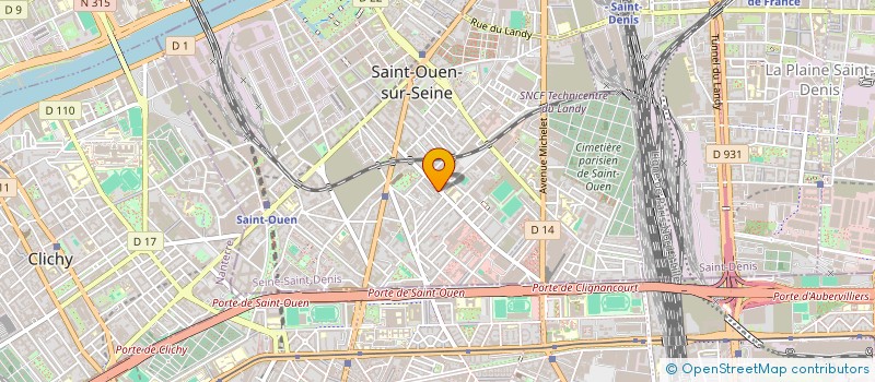 localisation de l'entreprise MONSIEUR MAMADOU NIANG  SAINT-OUEN-SUR-SEINE