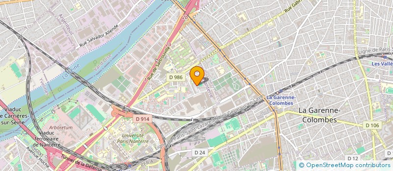 localisation de l'entreprise MONSIEUR MAMADOU OUMAR SAKERA  NANTERRE