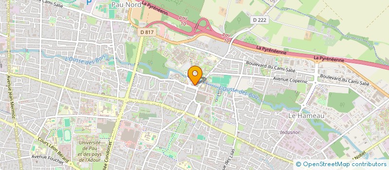 localisation de l'entreprise MONSIEUR MAMADOU OURY BALDE  PAU