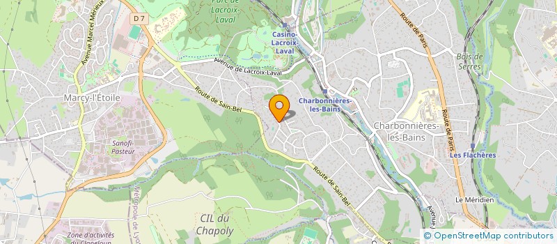 localisation de l'entreprise MONSIEUR MAMADOU OUSMANE  CHARBONNIERES-LES-BAINS