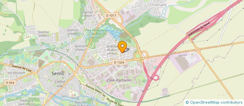 localisation de l'entreprise MONSIEUR MAMADOU RAMADANE DIALLO  SENLIS