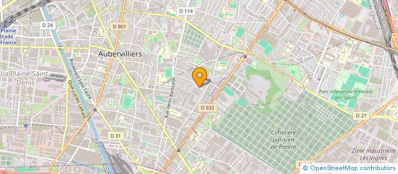 localisation de l'entreprise MONSIEUR MAMADOU SAIDOU DIALLO  AUBERVILLIERS