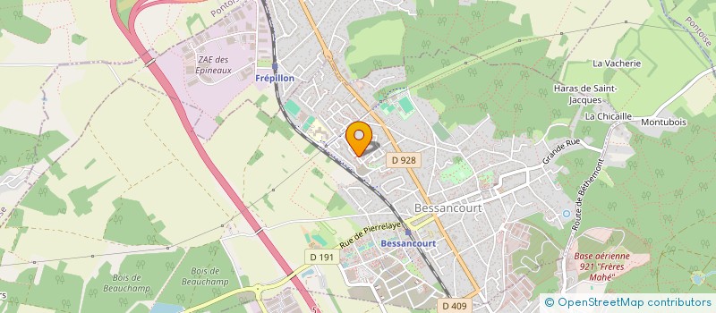 localisation de l'entreprise MONSIEUR MAMADOU SALIOU DIALLO  BESSANCOURT