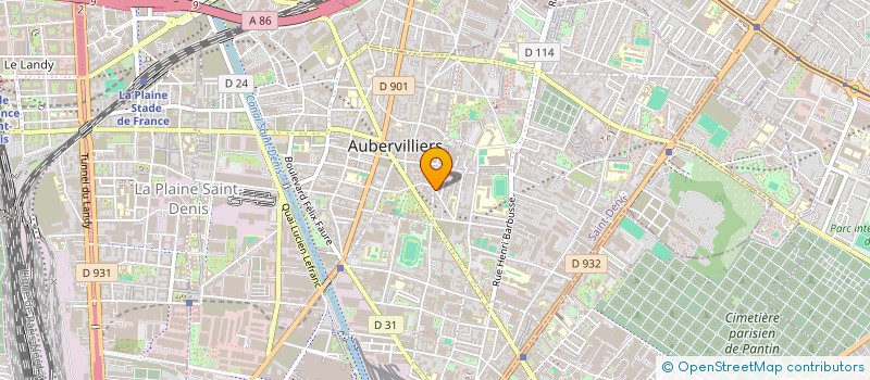 localisation de l'entreprise MONSIEUR MAMADOU SALL à AUBERVILLIERS