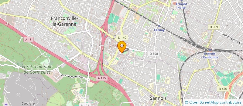 localisation de l'entreprise MONSIEUR MAMADOU SALL  ERMONT