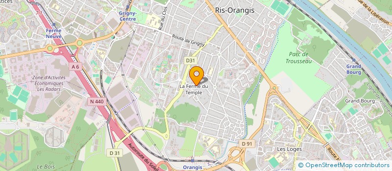 localisation de l'entreprise MONSIEUR MAMADOU SALL  RIS-ORANGIS