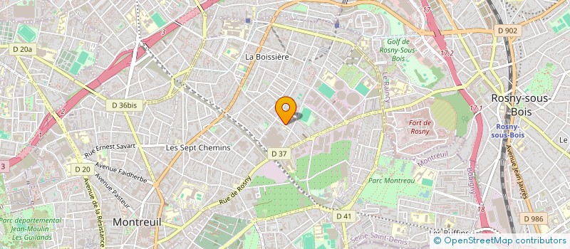 localisation de l'entreprise MONSIEUR MAMADOU SAMASSA à MONTREUIL