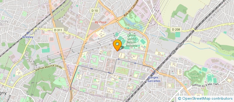 localisation de l'entreprise MONSIEUR MAMADOU SAOUNERA à SARCELLES