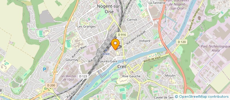 localisation de l'entreprise MONSIEUR MAMADOU SENE  CREIL