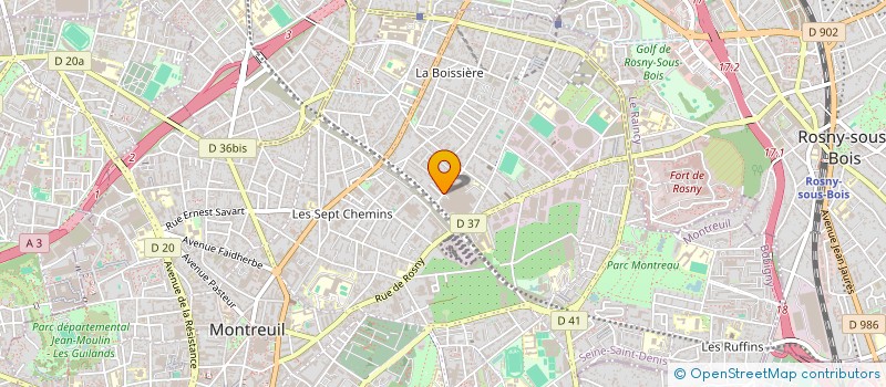 localisation de l'entreprise MONSIEUR MAMADOU SIAMA à MONTREUIL