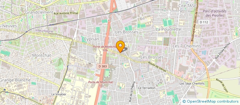 localisation de l'entreprise MONSIEUR MAMADOU SIDIBE  VILLEURBANNE