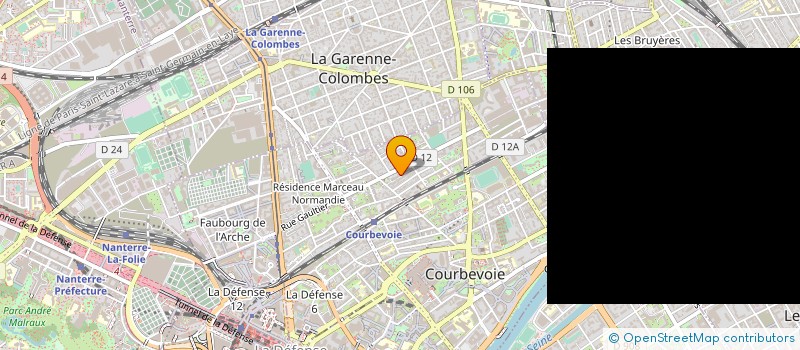 localisation de l'entreprise MONSIEUR MAMADOU SIMA à COURBEVOIE