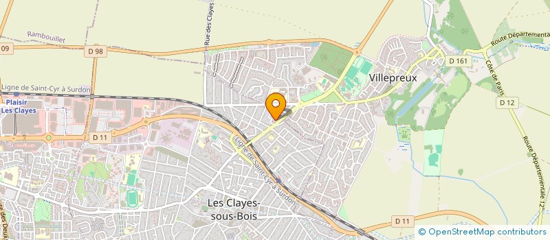 localisation de l'entreprise MONSIEUR MAMADOU SISSOKO  LES CLAYES-SOUS-BOIS