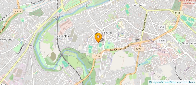 localisation de l'entreprise MONSIEUR MAMADOU SOUARE  POITIERS